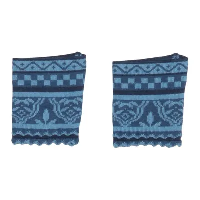Polswarmers (Blauw) van Oleana Wol