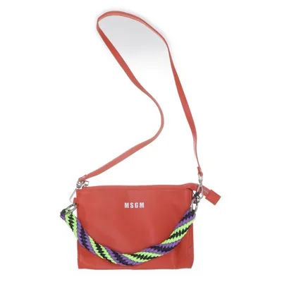 Axelremsväska (Orange, Flerfärgad) från MSGM Skinnimitation