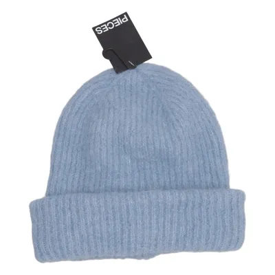 Beanie-Mütze (Blau) von Pieces Acryl, Recyceltes Polyester, Wolle