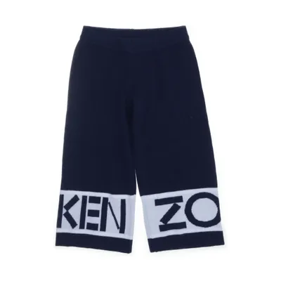 Byxor (Blå, Vit) från Kenzo Kids Ull, Akryl