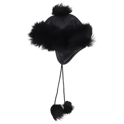 Trapper hat (Black) Fur