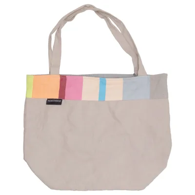 Canvas bag (Beige, Multicolored) from Remember