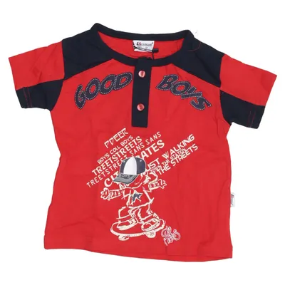T-shirt (Röd, Svart) från La Boutique Bomull