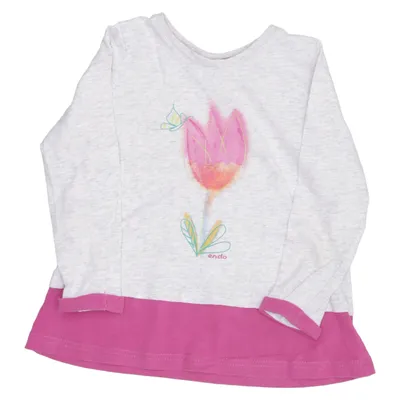 Långärmad t-shirt (Grå, Rosa, Flerfärgad) från Endo Bomull