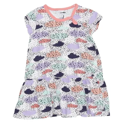 Jurk (Wit, Meerkleurig) van Fred's World by Green Cotton Elastaan, Organisch katoen