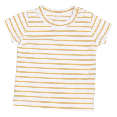 T-shirt (Yellow, White) from A Happy Brand Cotton, Elastane