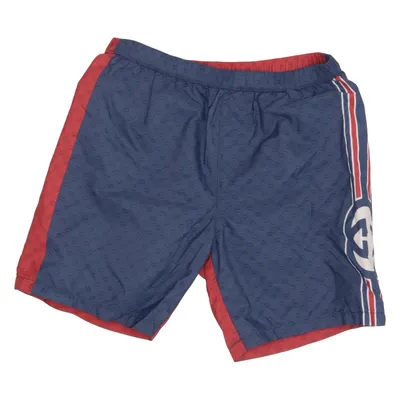 Shorts de bain (Rouge, Bleu) de Gucci Polyamide