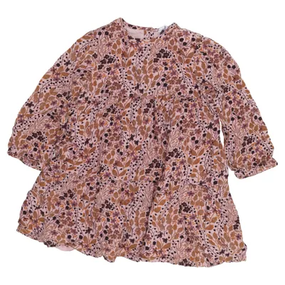 Kleid (Pink, Braun, Mehrfarbig) von Hust and Claire Baumwolle, Viskose