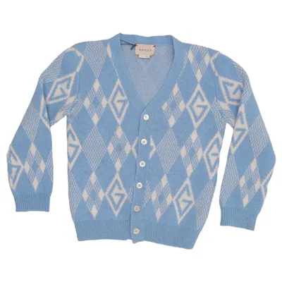 Cardigan (Bleu, Beige) de Gucci Laine
