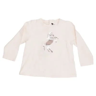 T-shirt à manches longues (Beige) de Chloé Coton, Élasthane