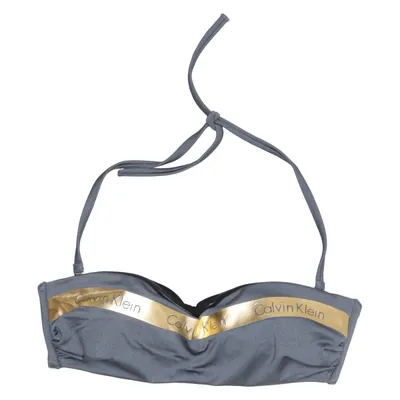 Bikini top (Sort, Guld) fra Calvin Klein Swimwear Elastan, Polyamid