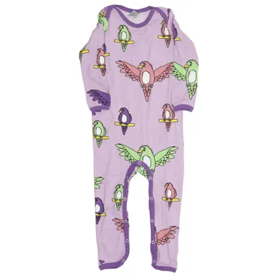 Barboteuse (Violet, Multicolore) de Småfolk Élasthane, Coton biologique
