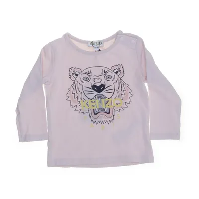 Långärmad t-shirt (Rosa) från Kenzo Kids Bomull, Elastan