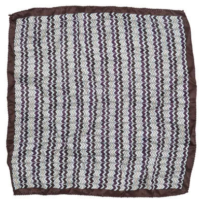 Mouchoir (Marron, Violet, Bleu) de Jake*s Soie