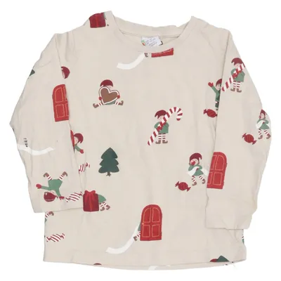 Long sleeve T-shirt (Beige, Multicolored) from Lindex