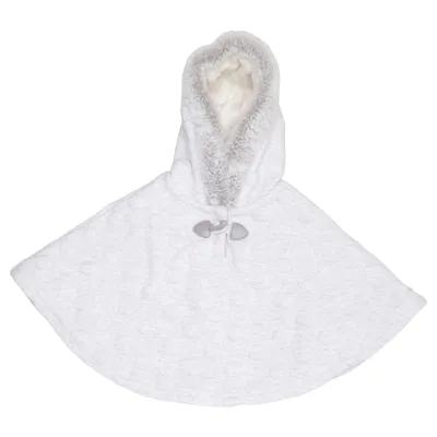 Poncho (Grau) von Okaïdi Baumwolle, Elasthan, Polyester