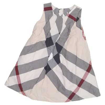 Jurk (Beige, Meerkleurig) van Burberry Katoen