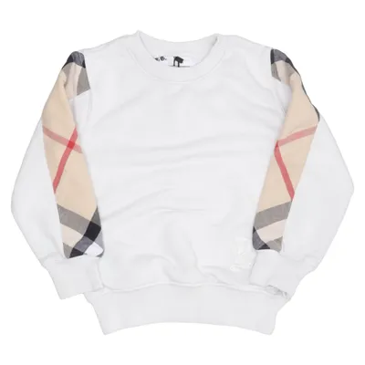Collegetröja (Vit, Flerfärgad) från Burberry Children Bomull