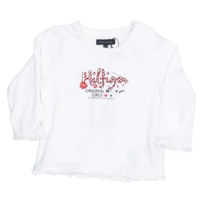 Långärmad t-shirt (Vit, Röd) från Tommy Hilfiger Bomull, Elastan