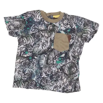 T-shirt (Vert, Multicolore) de Roberto Cavalli Coton, Élasthane, Cuir