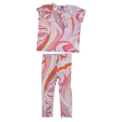 Set (Roze, Oranje, Wit, Meerkleurig) van Emilio Pucci Katoen, Elastaan