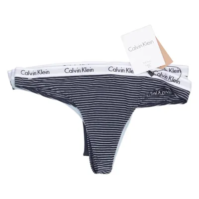 Stringtrusser (Blå, Hvid) fra Calvin Klein Bomuld, Elastan