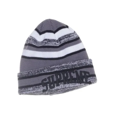 Beanie (Gray, Multicolored) from Supreme Acrylic