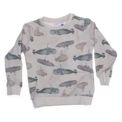 Sweatshirt (Beige, Multicolore) de Name It Coton, Élasthane