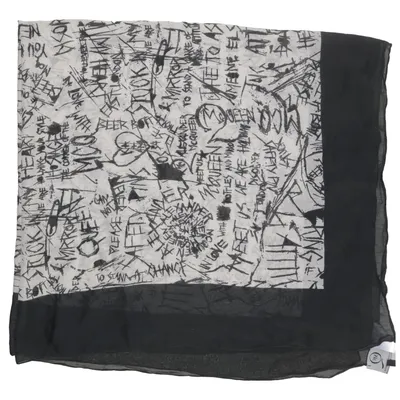 Sjaaltje (Zwart, Grijs) van McQ by Alexander McQueen Katoen, Zijde