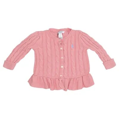 Cardigan (Rose) de Ralph Lauren Coton