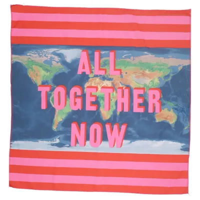 Halsdoek (Blauw, Roze, Meerkleurig) van Lush Gerecycled polyester