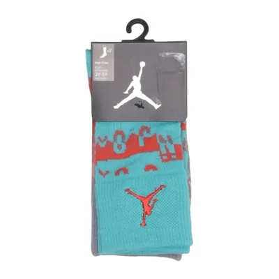 Socks (Turquoise, Red, Gray) from Jordan Elastane, Polyester