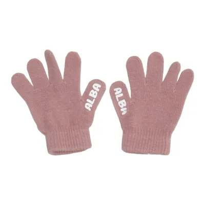 Gants (Rose) de Alba Acrylique, Élasthane