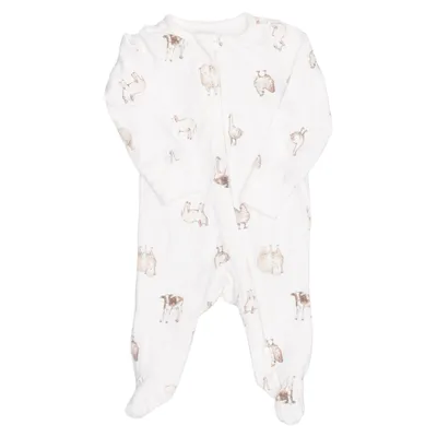 Rompers (White, Brown) from Carter's Elastane, Viscose