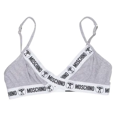 Bralette (Gray) from Moschino Underwear Cotton, Elastane, Polyamide