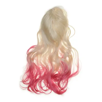 Pruik (Geel, Roze)