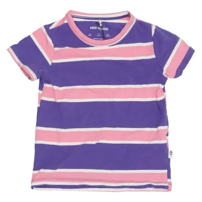 T-shirt (Lilla, Pink, Hvid) fra Mini Rodini Bomuld, Elastan