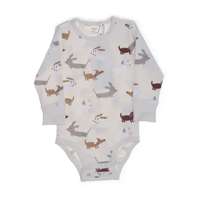 Body (Beige, Flerfärgad) från Lindex Baby Ekologisk bomull