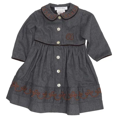 Dress (Gray) from Christian Dior Polyester, Wool