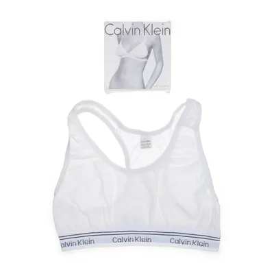 Sports-BH (Hvid) fra Calvin Klein Bomuld, Elastan