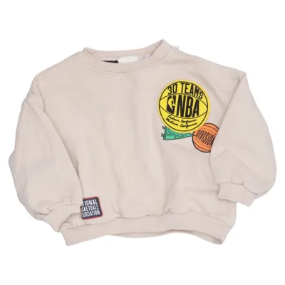 Sweatshirt (Beige) de Zara Coton, Élasthane
