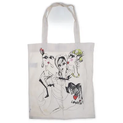 Sac en toile (Beige, Multicolore) de Lanvin x H&M