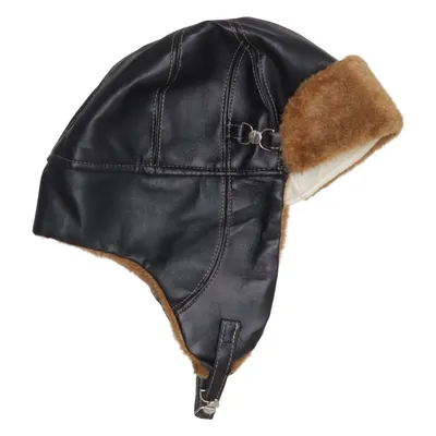 Chapeau de trappeur (Noir, Marron) Faux cuir, Polyester