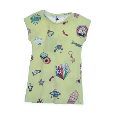 Klänning (Gul, Flerfärgad) från Little Marc Jacobs Bomull, Polyester