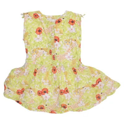 Dress (Green, Multicolored) from Kenzo Kids Cotton