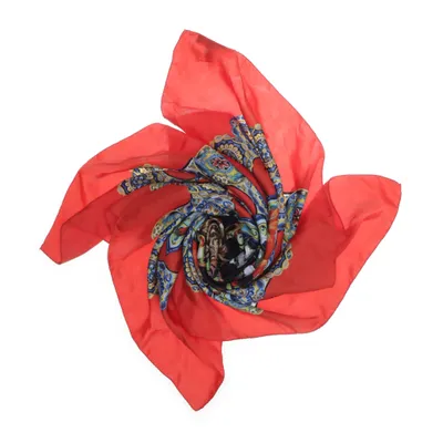 Scarf (Röd, Flerfärgad) från Dolce & Gabbana Silke