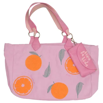 Sac en toile (Rose, Orange, Multicolore) de Frida Kahlo Coton, Polyester
