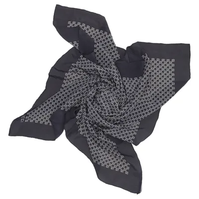 Cache-col (Bleu, Gris) de Gucci Soie