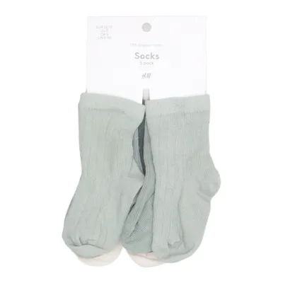Chaussettes (Vert, Multicolore) de H&M Élasthane, Coton biologique, Polyamide