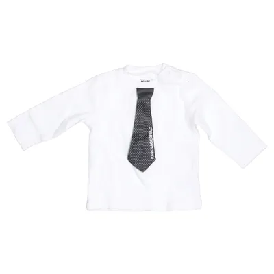 Long sleeve T-shirt (White) from Karl Lagerfeld Kids Cotton